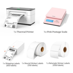 MUNBYN Thermal Shipping Label Printer USB 4X6 /Postal Scale 500