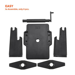 MUNBYN black plastic label roll holder is easy to assemble.