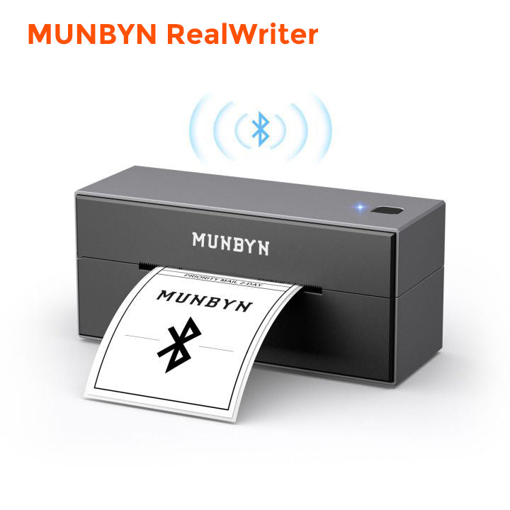 MUNBYN RealWriter Wireless Bluetooth Thermal Label Printer ITPP129